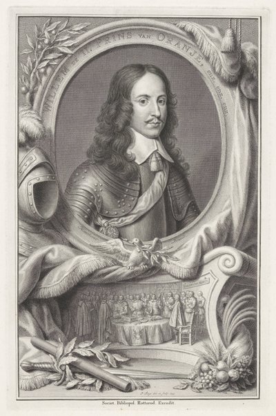 Portrait of William II, Prince of Orange by Pieter Tanjé