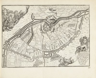 The Siege and Battle of Narva in 1700 by Pieter Van der Aa