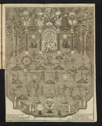 Fireworks at the Jubilee Celebration, 1767 by Pieter Wauters