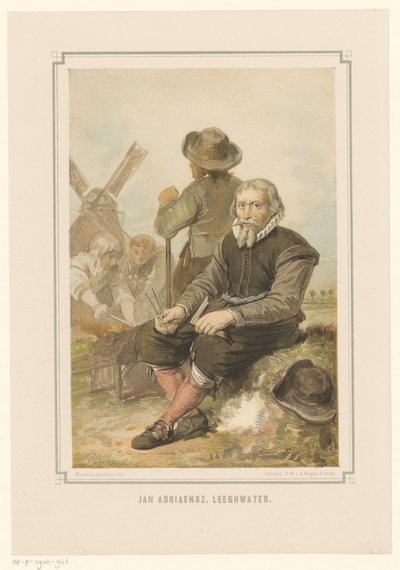 Millwright Jan Adriaanszoon Leeghwater at Work by Pieter Wilhelmus van de Weijer