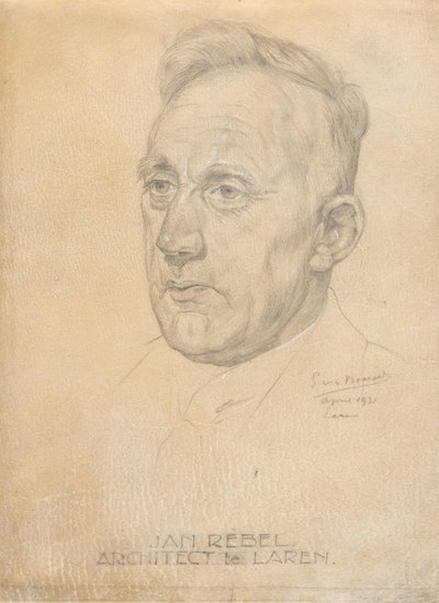 Portrait of the architect Jan Rebel by Pieter Willem van Baarsel