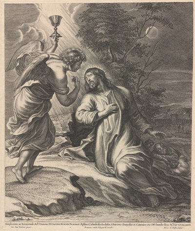 Christ on the Mount of Olives by Pieter de Bailliu after Sir Peter Paul Rubens