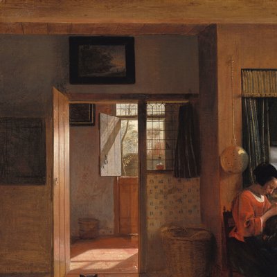 A Mother Delousing her Child’s Hair, Known as ‘A Mother’s Duty’ by Pieter de Hooch