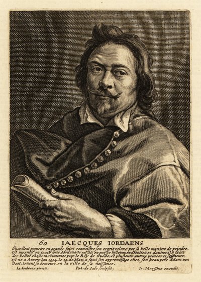 Portrait of Jacques Jordaens by Pieter de II Jode