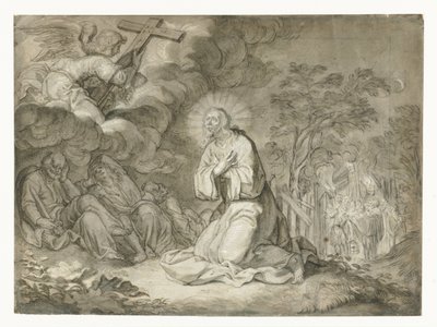 Christ in the Garden of Olives by Pieter de Jode (I)