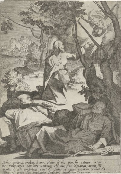 Christ in the Garden of Gethsemane by Pieter de Jode (I)