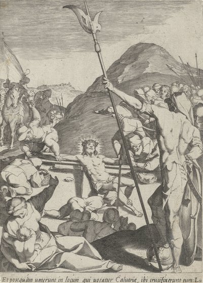 Christ Nailed to the Cross by Pieter de Jode (I)