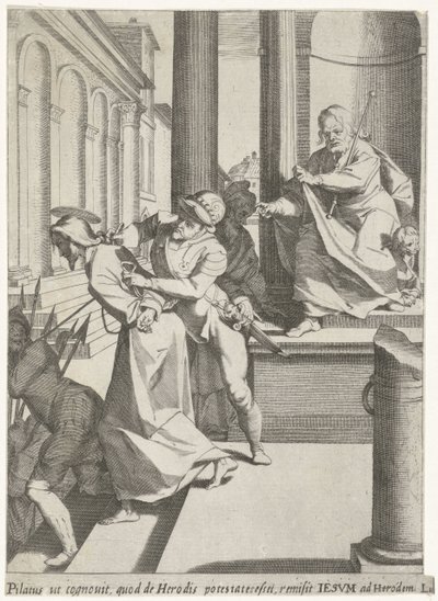Christ Sent to Herod by Pilate by Pieter de Jode (I)