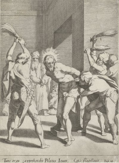 Scourging of Christ by Pieter de Jode (I)