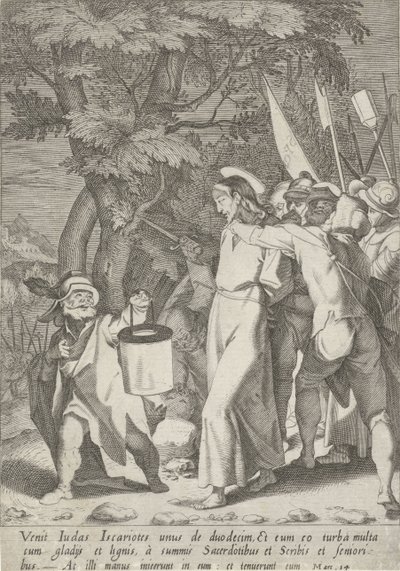 Arrest of Christ, Passion of Christ (series title) by Pieter de Jode (I)