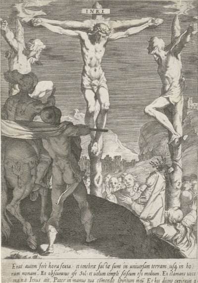 Crucifixion of Christ, Passion of Christ (series title) by Pieter de Jode (I)