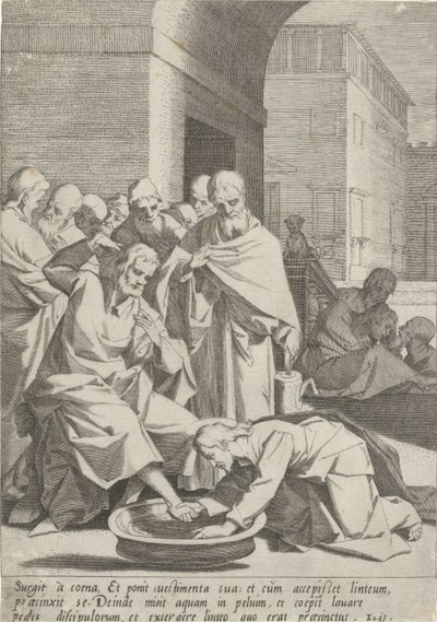 Washing of the Feet (Passion of Christ) (series title) by Pieter de Jode (I)