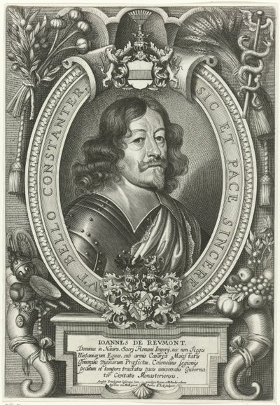 Portrait of Johann von Reumont (Pacificatores Orbis Christiani) by Pieter de Jode (II)