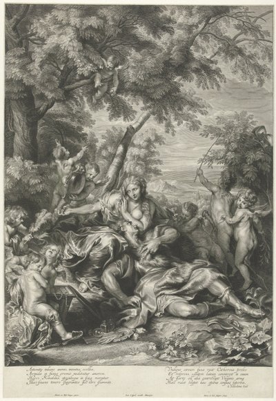 Rinaldo and Armida by Pieter de Jode (II)