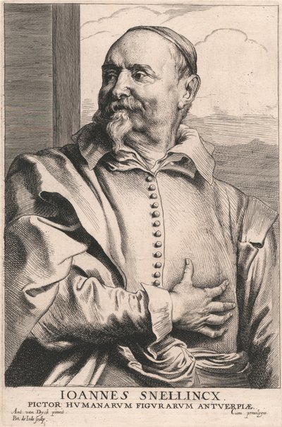 Joannes Snellincx, Pictor Humanarum Figurarum Antuerpiæ by Pieter de Jode