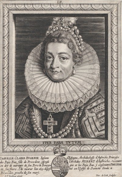 Portrait of Isabella Clara Eugenia, Infanta of Spain, ca. 1650 by Pieter de Jode II
