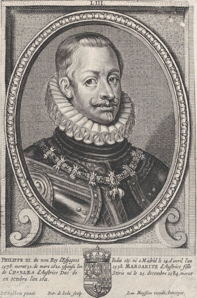 Portrait of Philip III, King of Spain by Pieter de Jode II