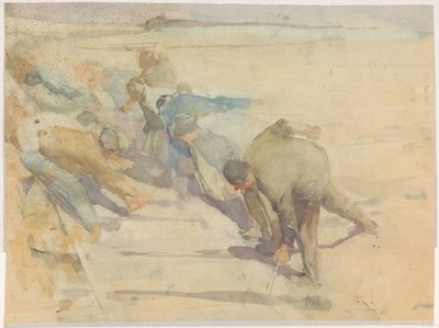 Workers Breaking Up Rails by Pieter de Josselin