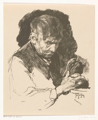 Praying Man with Folded Hands by Pieter de Josselin