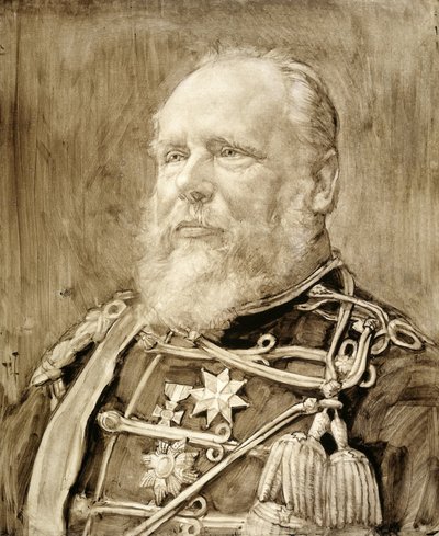 Portrait of Willem III, King of the Netherlands by Pieter de Josselin