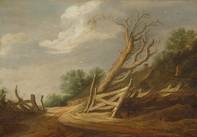 Landscape with Open Gate by Pieter de Molijn