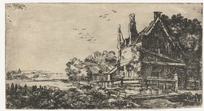 House with Three Chimneys by Pieter de With (attributed to)