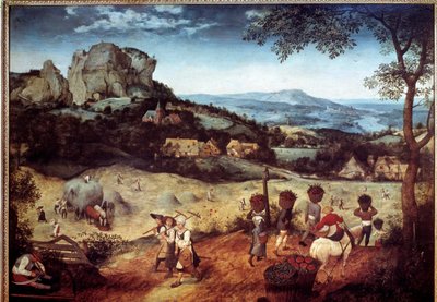 Hay Recollection by Pieter Bruegel the Elder
