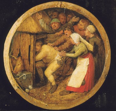 The Drunkard Pushed into the Pigsty by Pieter Bruegel the Elder