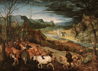 The Return of the Herd (Autumn) by Pieter Bruegel the Elder