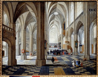 Interior of Antwerp Cathedral by Pieter the Elder Neefs