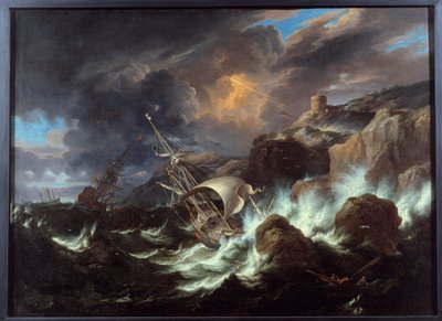 Tempest on the sea by Pieter the Younger Mulier