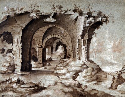 Ruins of the Colosseum in Rome by Pieter the Younger Brueghel