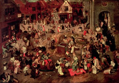 The Clash between Careme and Mardi-Gras by Pieter the Younger Brueghel