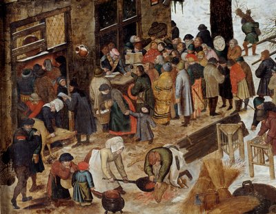 The Payment of the Tithe or the Census at Bethlehem (detail) by Pieter the Younger Brueghel