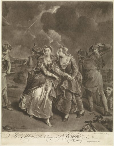 Actress Susannah Maria Cibber as Cordelia by Pieter van Bleeck