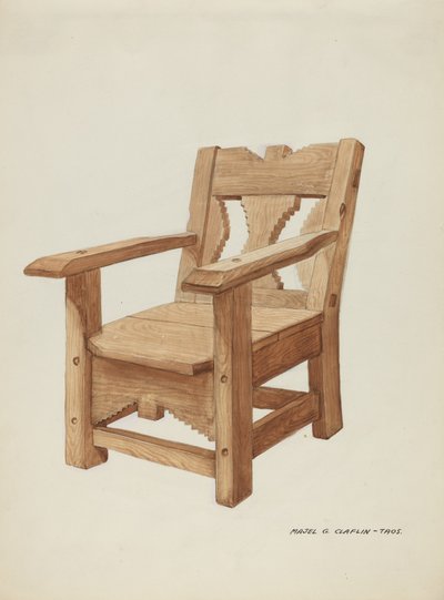 Chair, c.1937 by Pieter van Hanselaere