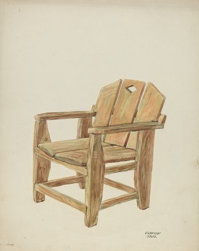 Chair, c.1938 by Pieter van Hanselaere