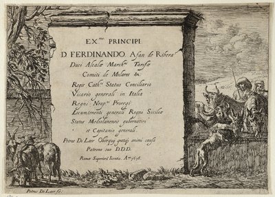 Bull, Cow, Horse and Ass Near a Fountain by Pieter van Laer