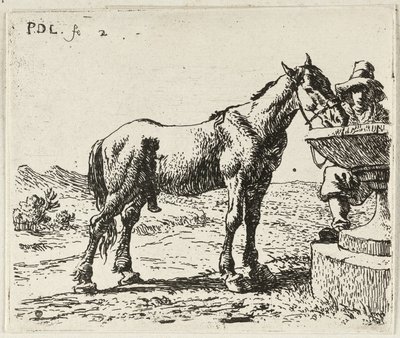 Drinking Horse by Pieter van Laer