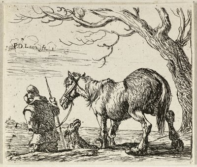 Farmer with Horse by Pieter van Laer