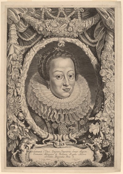 Eleanora, Wife of Ferdinand II by Pieter van Sompel after Pieter Claesz Soutman