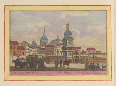 Fountain on the Sivada Square in Madrid by Pieter van den Berge