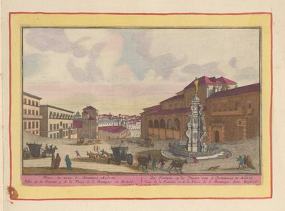 Fountain in the Square of St. Dominic in Madrid by Pieter van den Berge