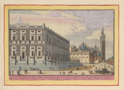 View of the Exchange in Seville by Pieter van den Berge