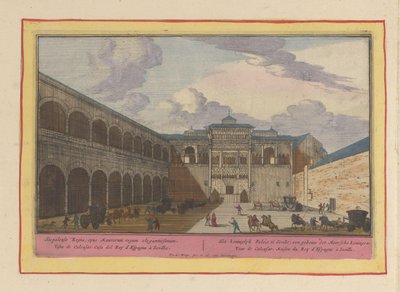 View of a Courtyard of the Real Alcázar in Seville by Pieter van den Berge