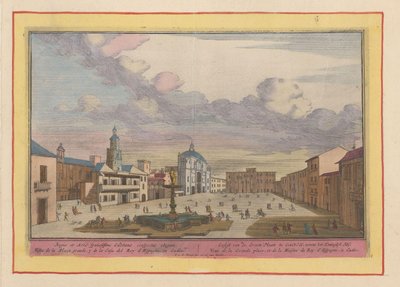 View of the Main Square in Cádiz by Pieter van den Berge