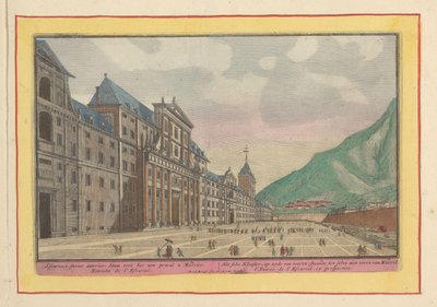 View of the Forecourt and Facade of the Escorial by Pieter van den Berge