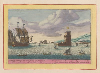 Tower of Belém in the Tagus River by Pieter van den Berge