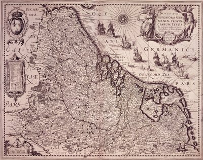 Map of the Province of United Netherlands by Pieter van den Keere