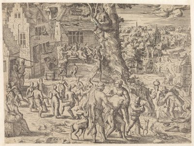 Peasant Kermis by Pieter van der Borcht (I) (attributed to)